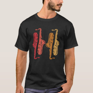 Camiseta Saxofone Saxofonista Música Jazz Tenor