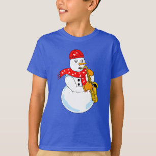 Camiseta Saxofone Snowman