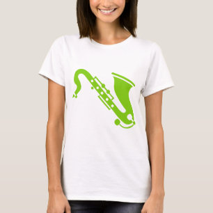 Camiseta Saxofone - verde de Marciano