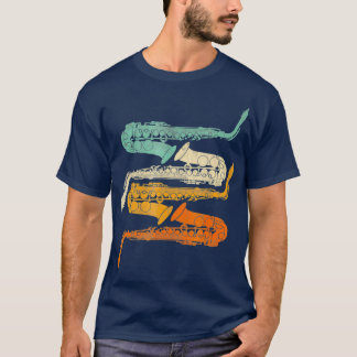Camiseta Saxofone Vintage Retro 70s Para Sax