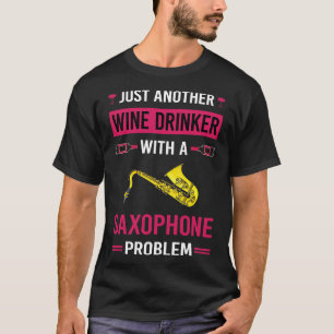 Camiseta Saxofonista do Bebê-Vinho