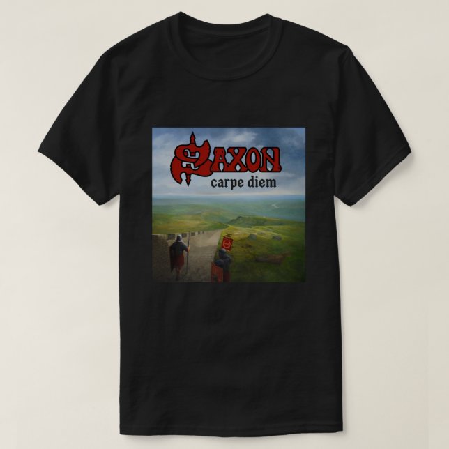 Camiseta Saxon Carpe Diem New 2022 Heavy Metal Banda Rock W (Frente do Design)