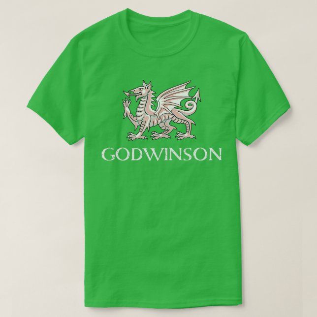Camiseta Saxon Dragon Godwinson (Frente do Design)