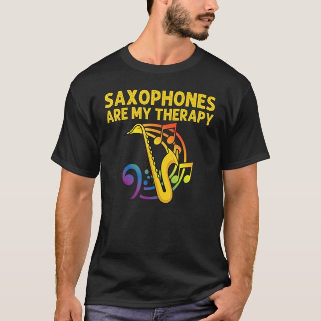 Camiseta Saxophone For Men Women Reed Instrument (Frente)