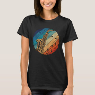 Camiseta Saxophone Retro Vintage  1