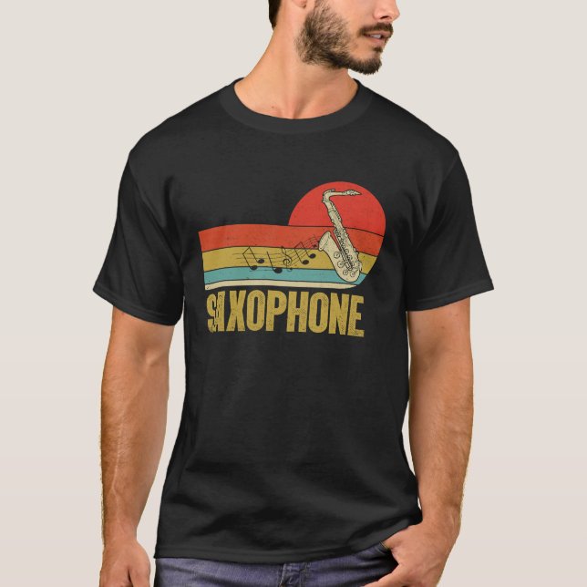 Camiseta Saxophone Saxaphone Player Music Jazz Tenor  2 (Frente)