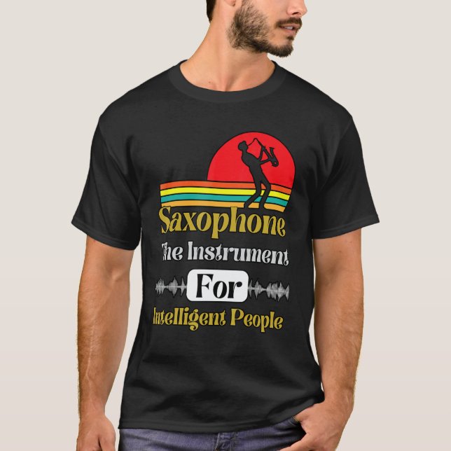Camiseta Saxophone The Instrument For Intelligent People Sa (Frente)