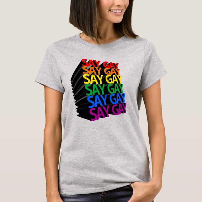 Camiseta SAY GAY (Frente)