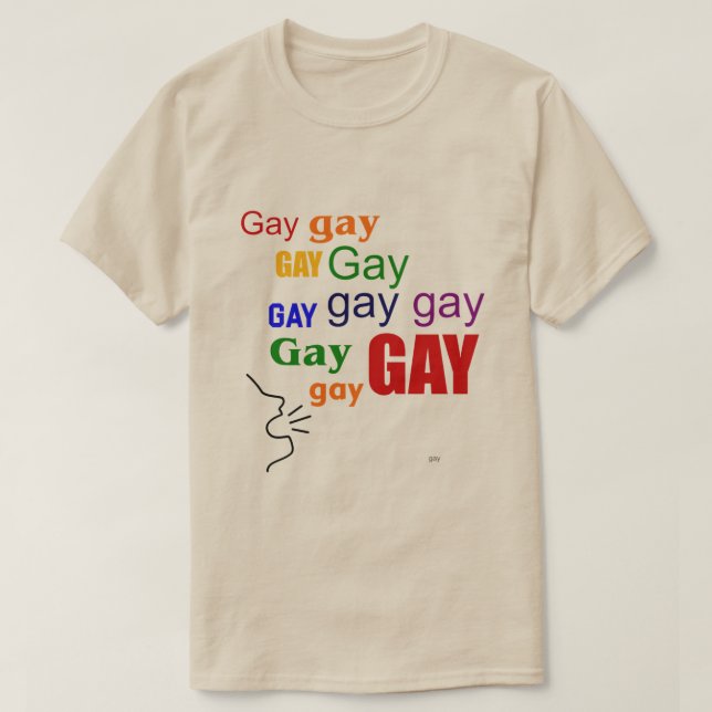 Camiseta SAY GAY T-Shirt (Frente do Design)
