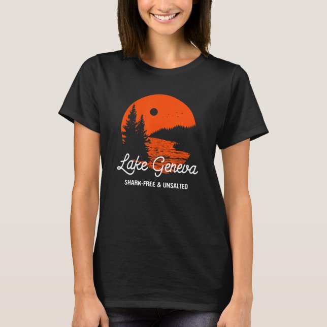 Camiseta Sayin do Lago Genebra com Vacinação Isenta de Tuba (Frente)