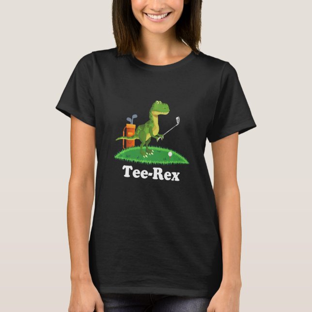 Camiseta Saying Golfing Golfer Rex Dinosaur Humor for Men (Frente)