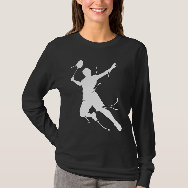 Camiseta Sayings For Badminton  Men Women Family Friends (Frente)