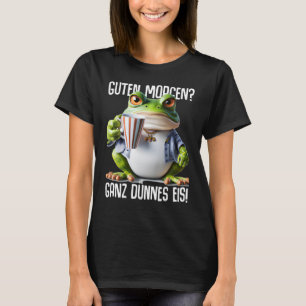 Camiseta Sayings Guten Morgen Ganz thin Eis Coffee Sdizendo