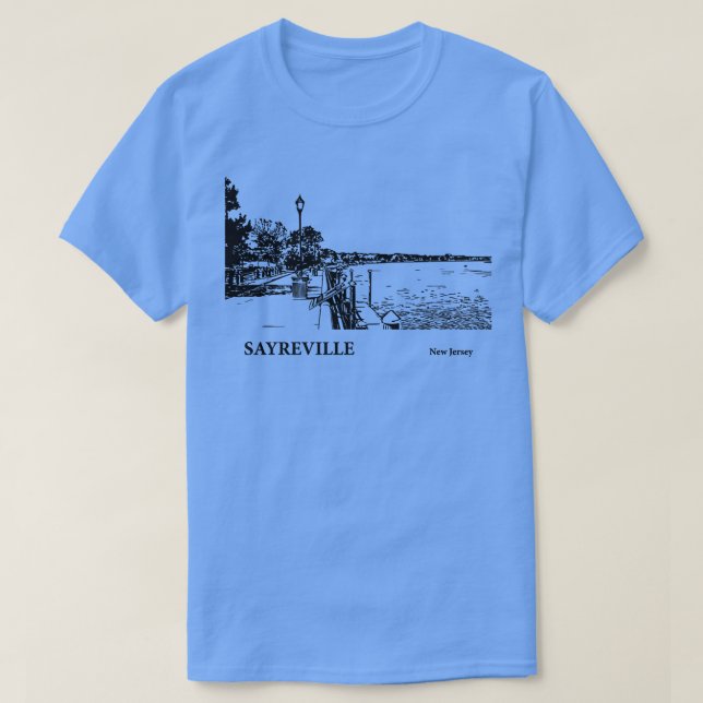Camiseta Sayreville New Jersey 3 (Frente do Design)