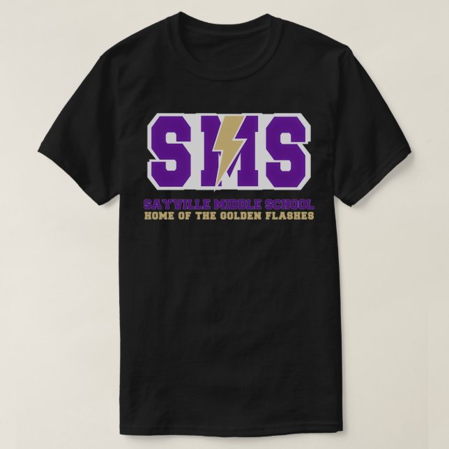 Camiseta Sayville Middle schools Long Island ny (Frente do Design)
