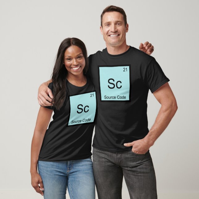 Camiseta Sc - Código Fonte Símbolo de Elemento Químico Dive (Unissex)