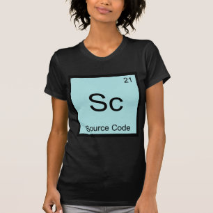 Camiseta Sc - Código Fonte Símbolo de Elemento Químico Dive