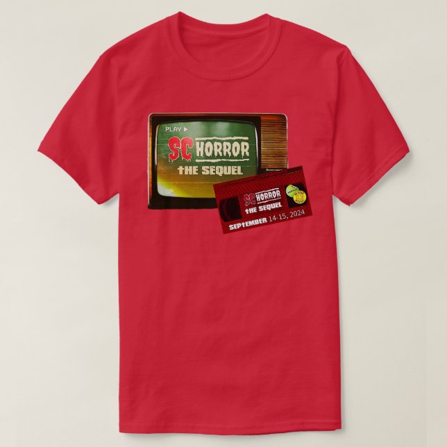 CAMISETA SC CONVENÇÃO HORROR O SEQUEL (Frente do Design)