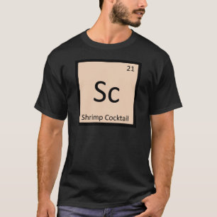 Camiseta Sc - Coquetel de Camarão Tabela Periódica Química