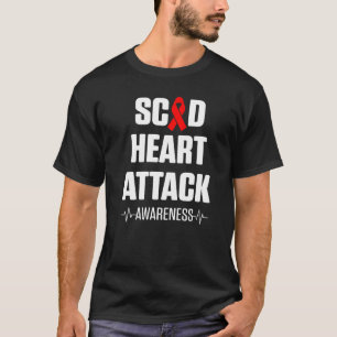 Camiseta SCAD Heart Attack Survivor Heartbeat Warrior Aware