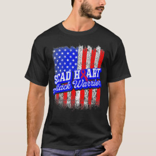 Camiseta SCAD Heart Attack Survivor Proud Warrior Awareness