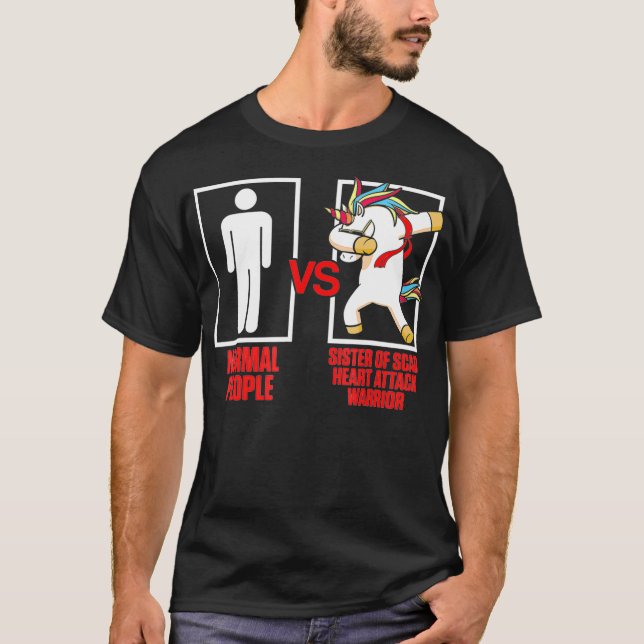 Camiseta SCAD Heart Attack Survivor Survive Warrior Awarene (Frente)