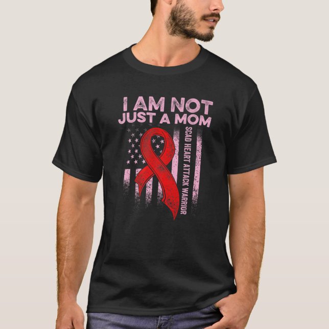 Camiseta SCAD Heart Attack Survivor Therapy Warrior Awarene (Frente)