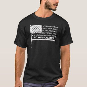 Camiseta Scaffolder American Usa Flag Vintage Perfeito Para