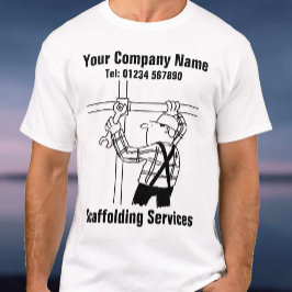Camiseta Scaffolder Scaffolding Services Trabalho da Empres