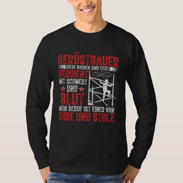Camiseta Scaffolding Manager Craft Scaffolder (Frente)