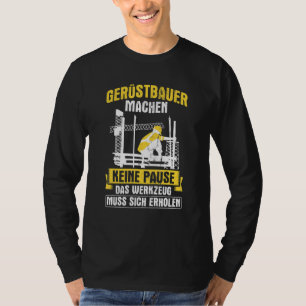Camiseta ScafFolhas Não Fazem Breve Trabalhadoras De Constr