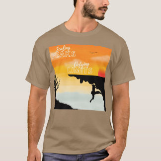 Camiseta Scaling Peaks Defying Limits rock climbing boy