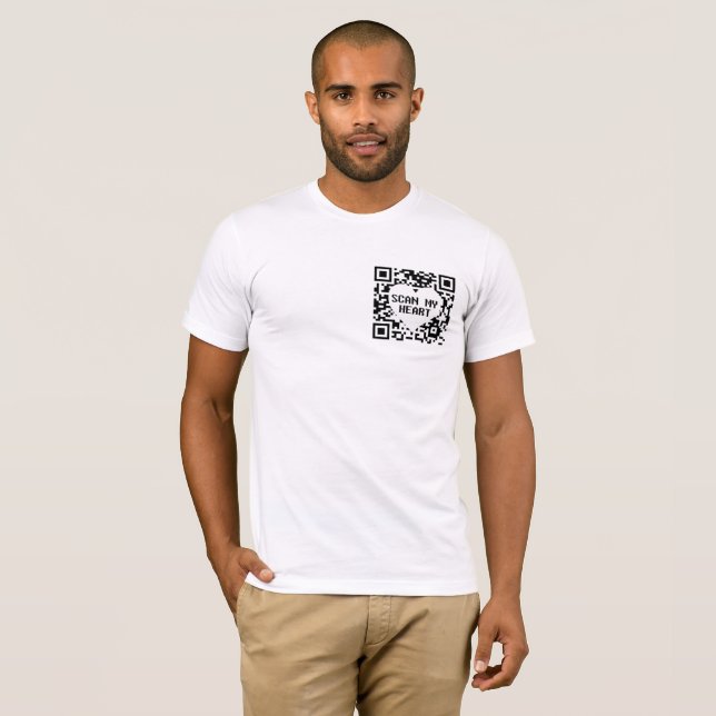 Camiseta Scan my Heart (Frente Completa)