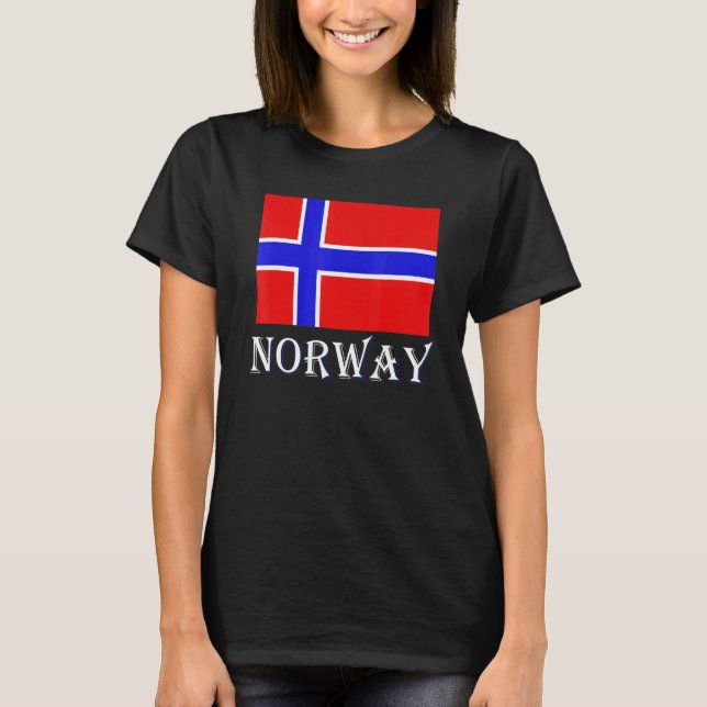 Camiseta Scandinavia Norwegian Flag Nordic Country Norway (Frente)