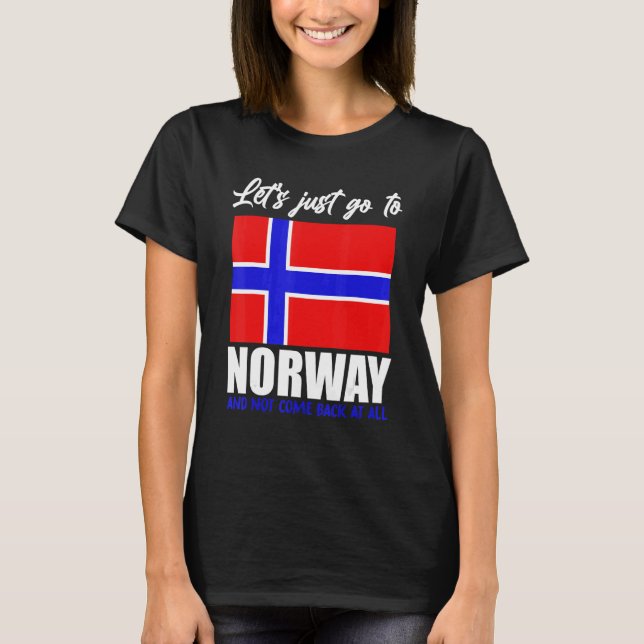 Camiseta Scandinavia   Norwegian Flag Nordic Country Norway (Frente)