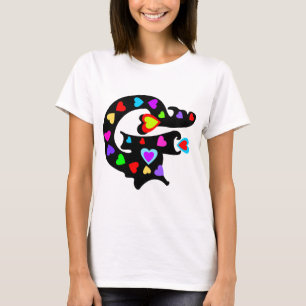 Camiseta ╚" Scandra Romântica "G" Núcleo da Tripulação das