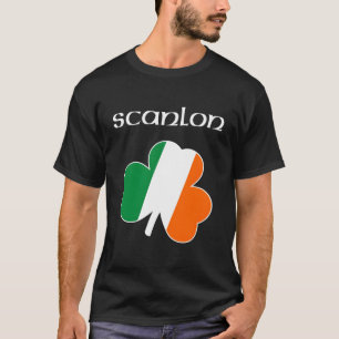 Camiseta Scanlon Irish Sobrenome Gift Ireland Flag Shamrock