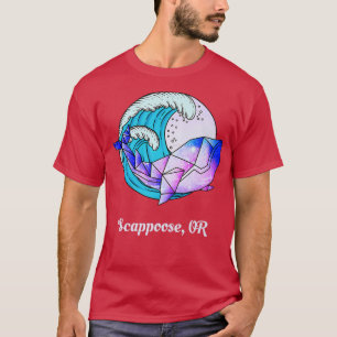 Camiseta Scappoose OR Japanese Paint Geometric Orca Killer 