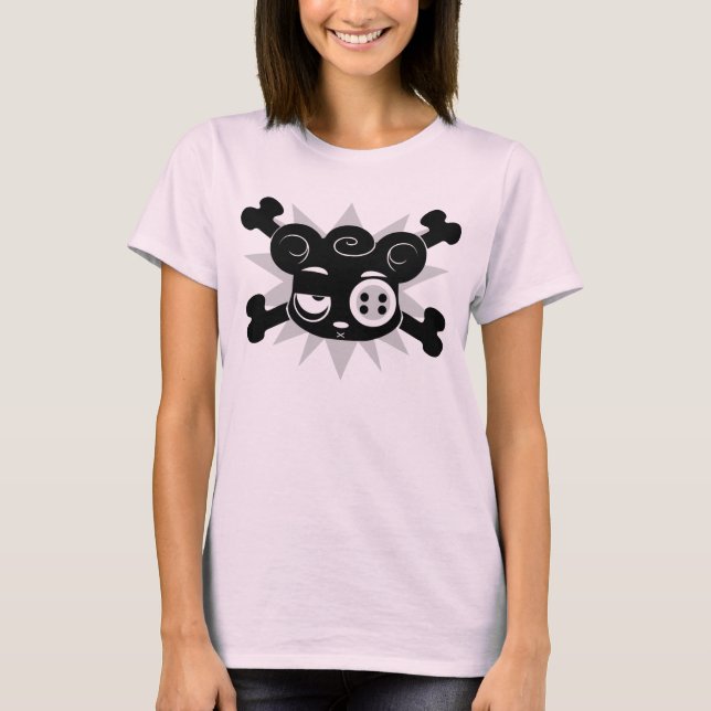 Camiseta Scarebear e Crossbones (Frente)