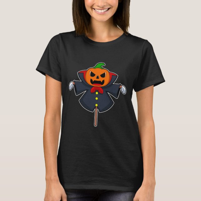 Camiseta Scarecrow Halloween Pumpkin (Frente)