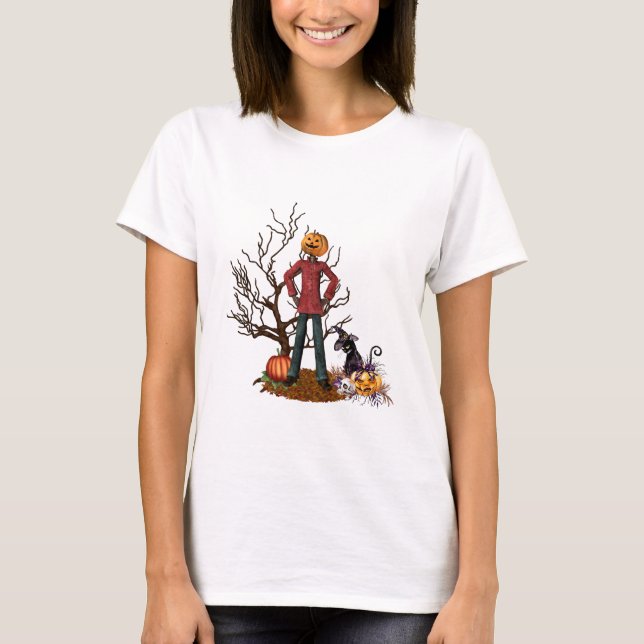 Camiseta Scarecrow Halloween T-Shirt (Frente)