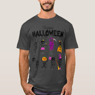 Camiseta Scareen Halloween Figurume Feliz Halloween Dancing