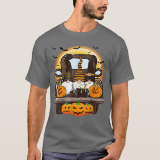 Camiseta Scareen Halloween Gnomos Farmer Witch Pumpkin