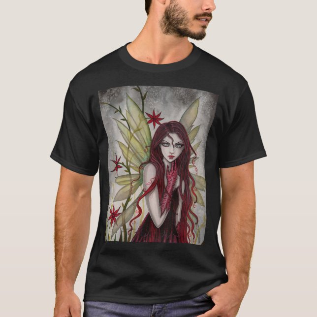 Camiseta Scarlet Fairy Gothic Fantasy Art (Frente)
