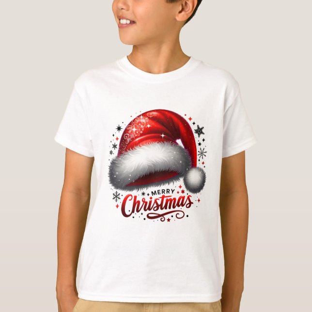Camiseta Scarlet Santa Hat Glow (Frente)