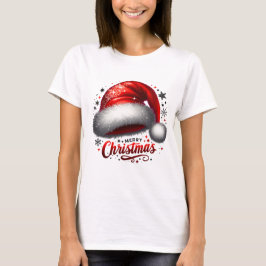 Camiseta Scarlet Santa Hat Glow