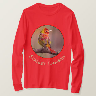 Camiseta Scarlet Tanager Molting - Fotografia original