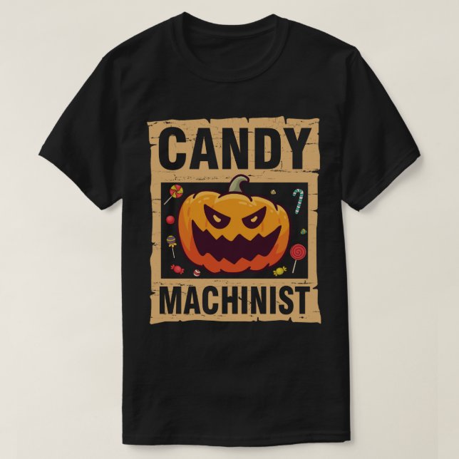 Camiseta Scarpkin Candy Corn Happy Halloween Candy (Frente do Design)