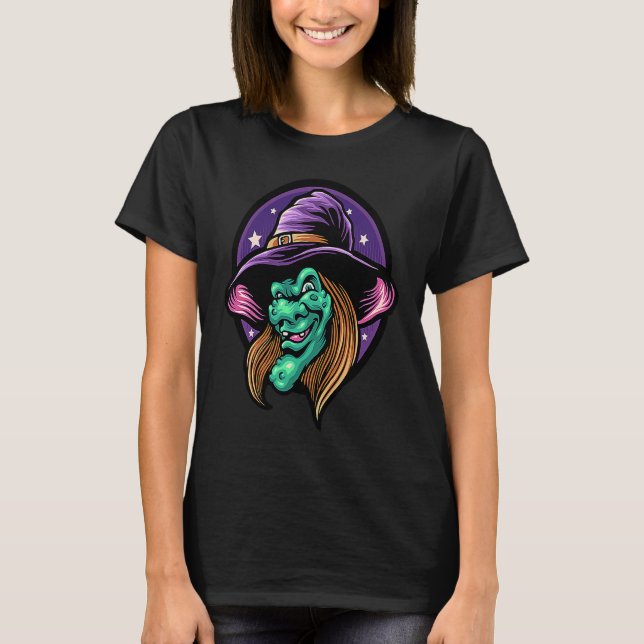 Camiseta Scary Evil Witch Celebrate Halloween (Frente)