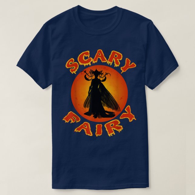 Camiseta Scary Fairy Madrinha Legal do Halloween Trick ou T (Frente do Design)